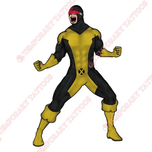 Cyclops Marvel Customize Temporary Tattoos Stickers NO.478